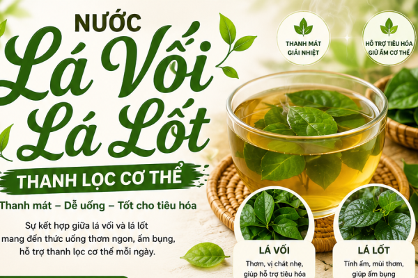 LÁ VỐI KẾT HỢP LÁ LỐT